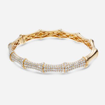 Bracelet Bangle Gold Cubiz Zirconia